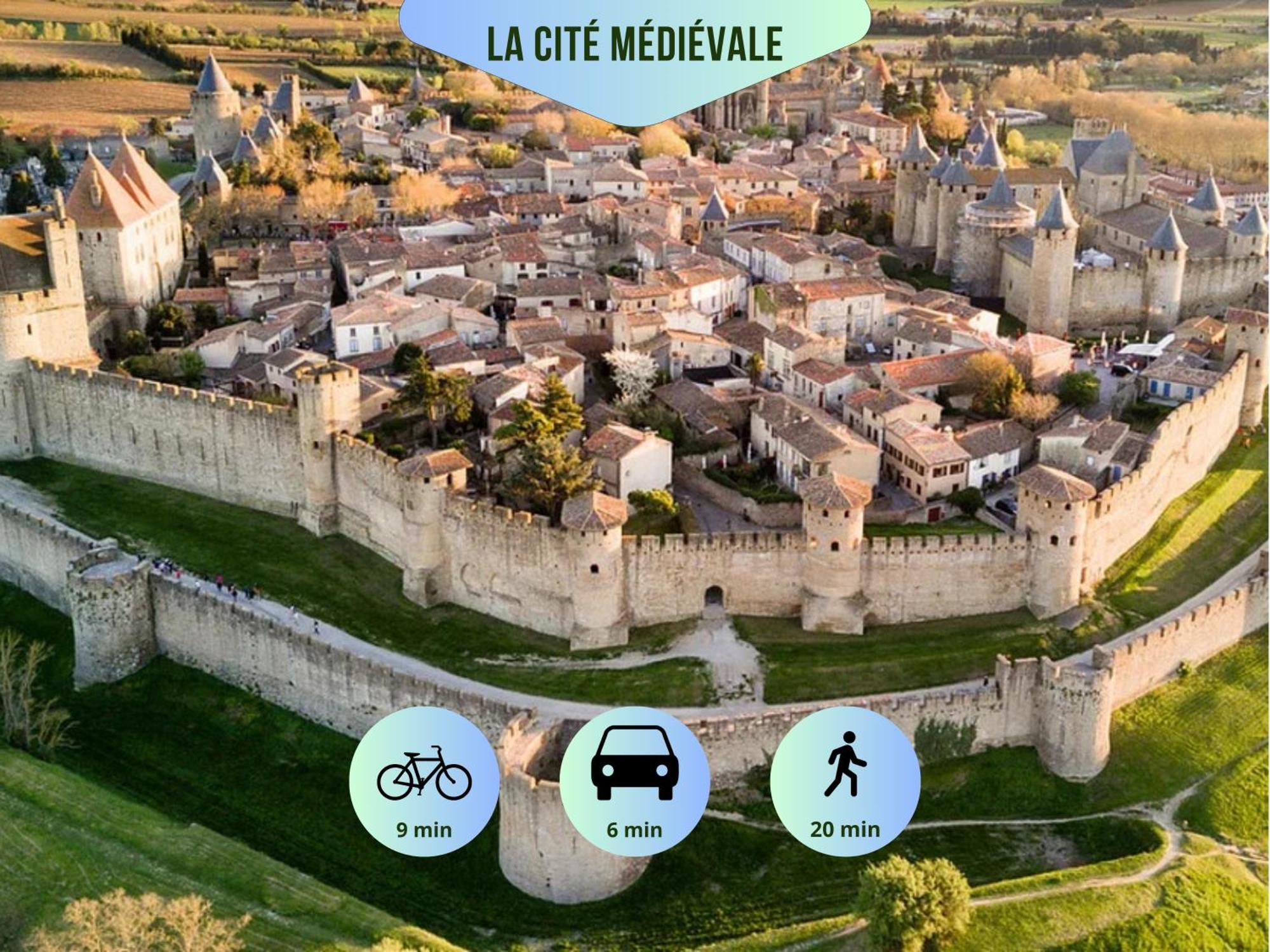 O'de- Centre - Proche Cite Medievale -canal Du Midi - Wifi - Ideal Couple Et Professionnel Carcasona